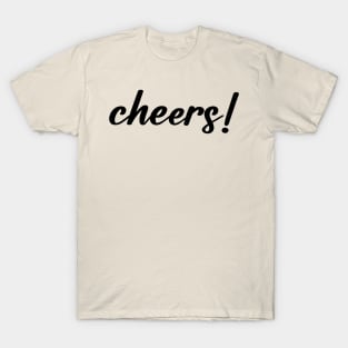 cheers letter typography T-Shirt